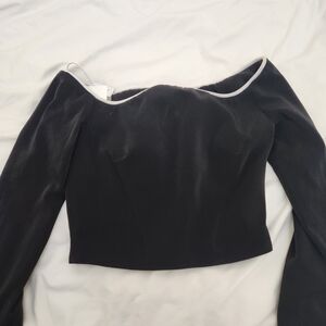 Elegant Black Off-Shoulder Women's Top